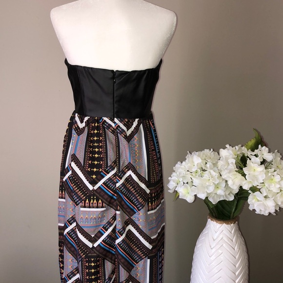 🌷3/$20! ~ Ladakh leather bodice maxi dress - Picture 3 of 6